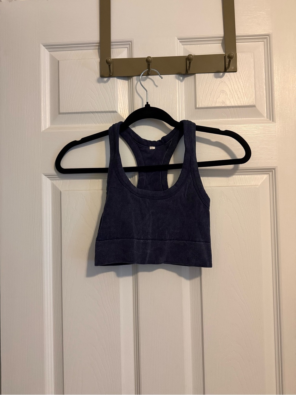 Free People Women’s Navy Racerback Sports Bra Crop Top